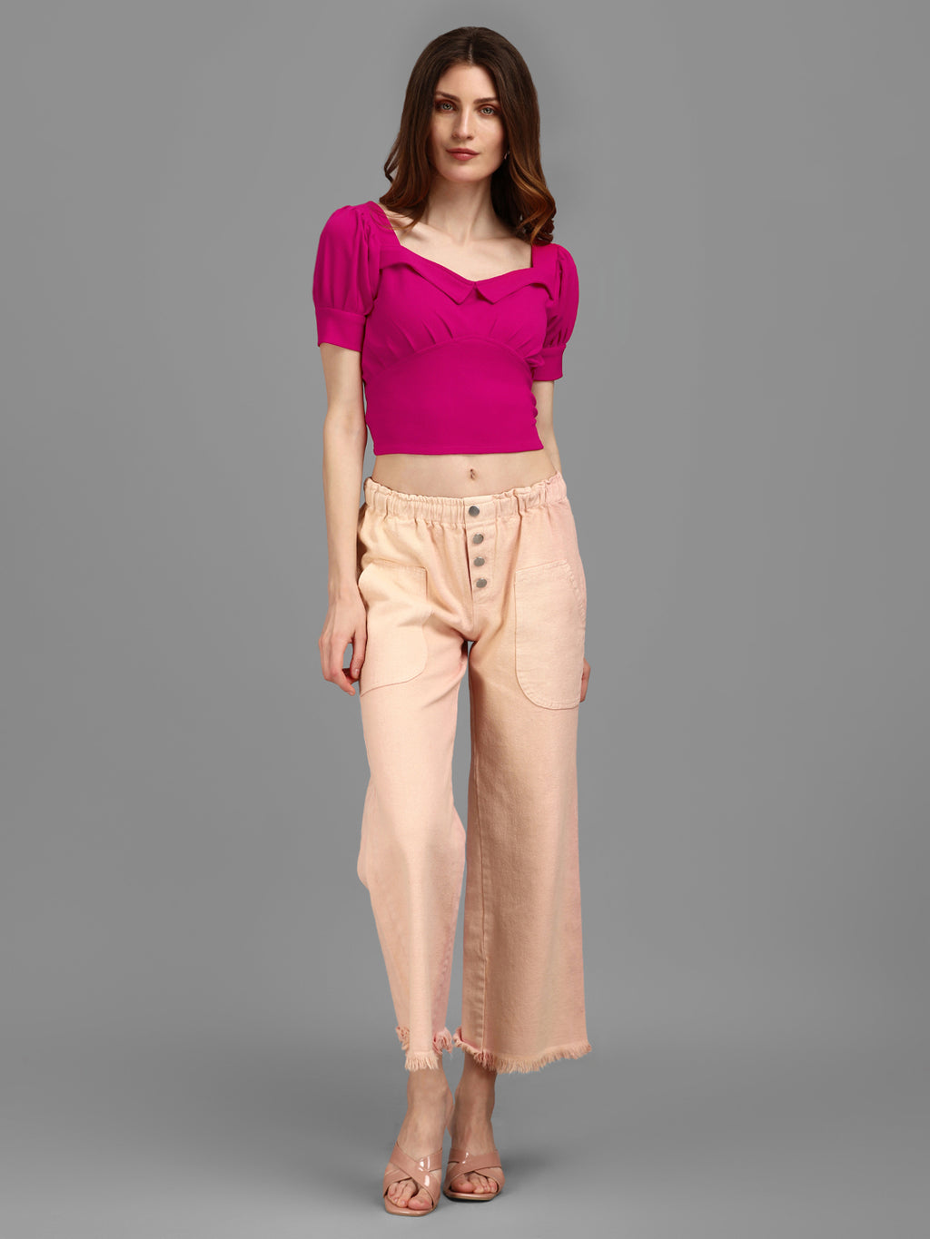 Sweetheart Neck Crop Top