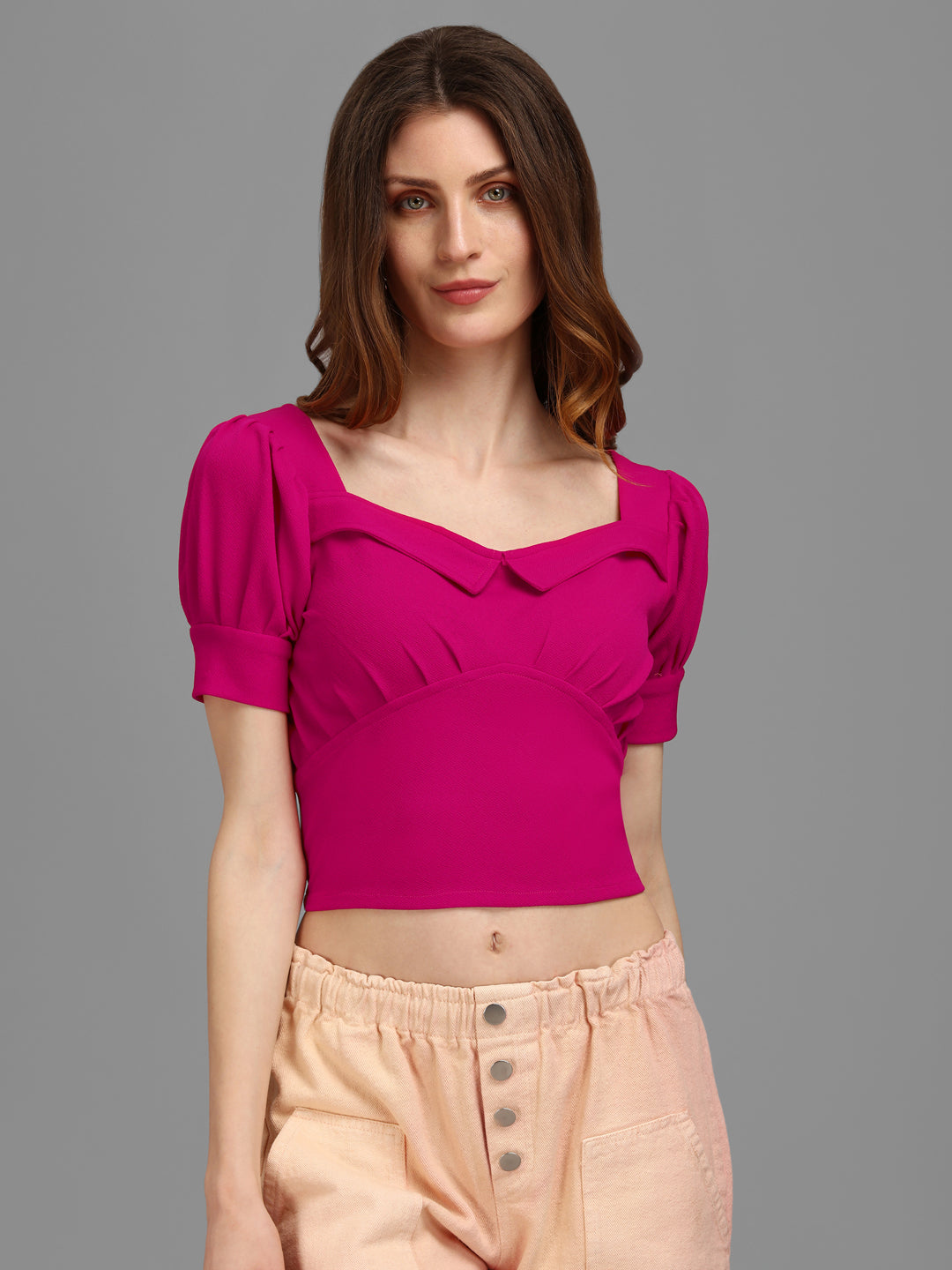 Sweetheart Neck Crop Top