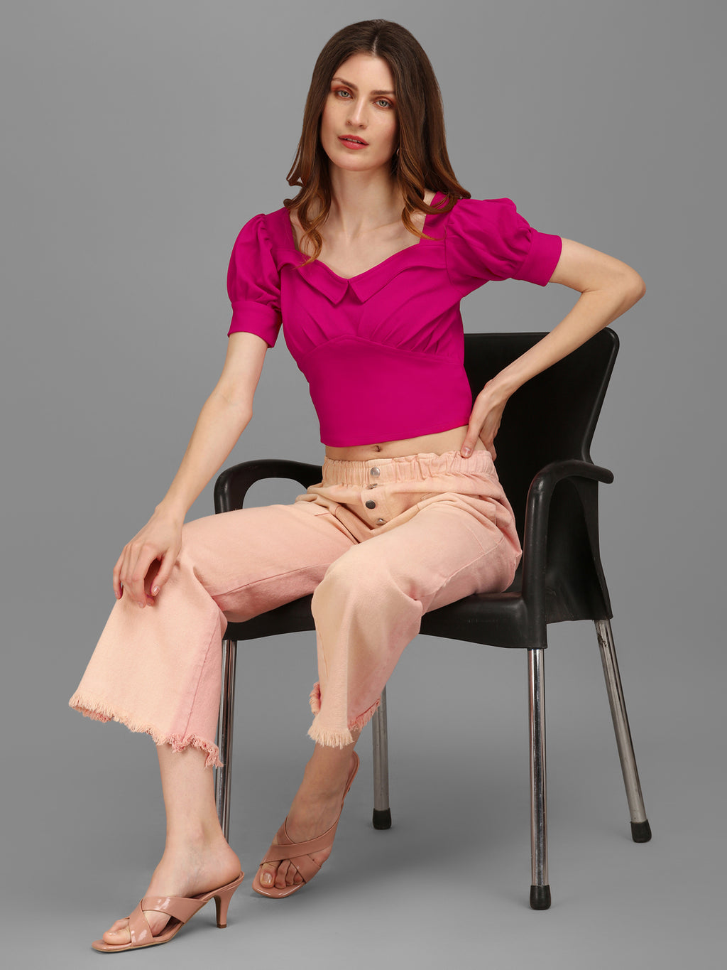 Sweetheart Neck Crop Top