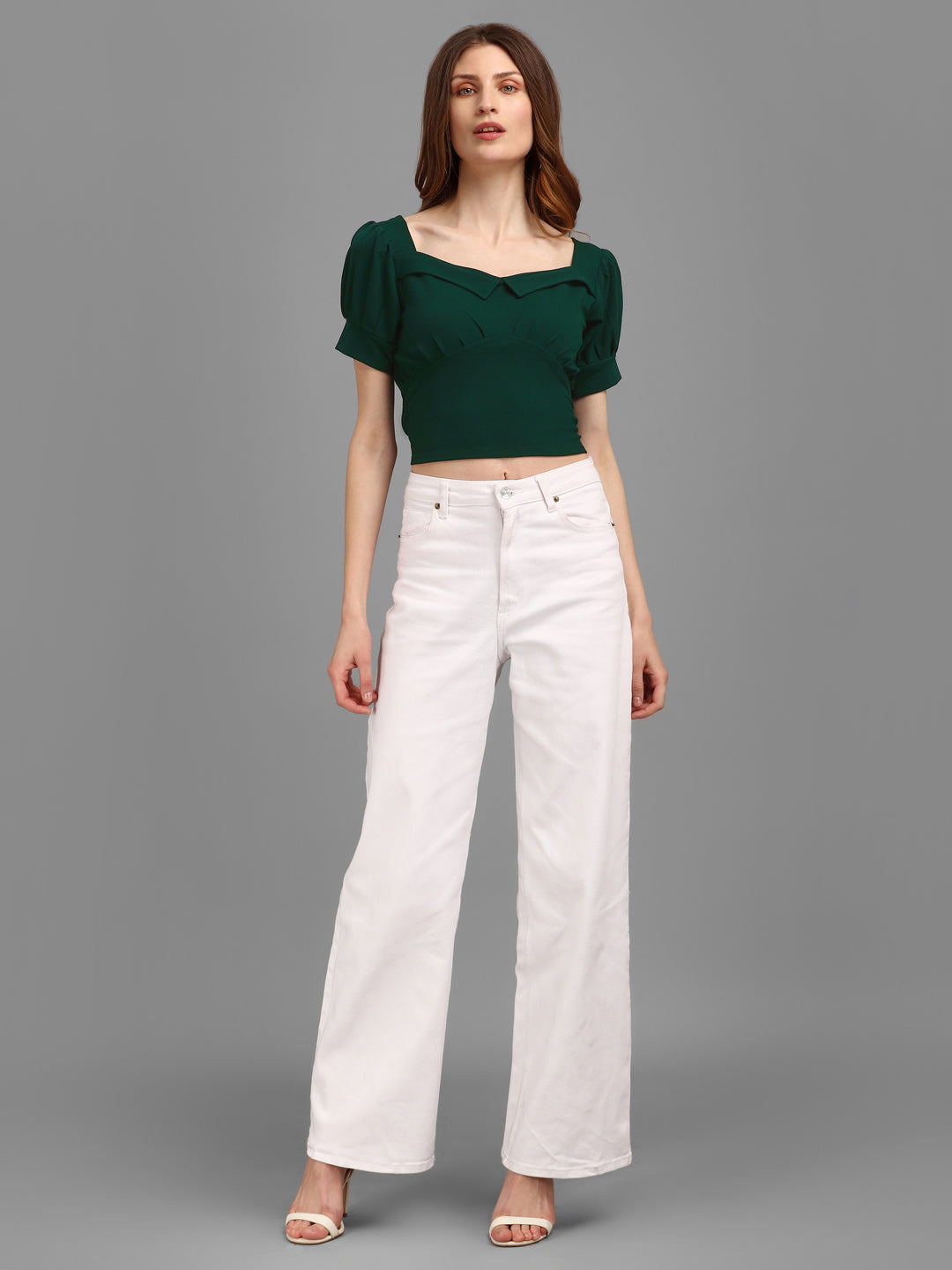 Sweetheart Neck Crop Top