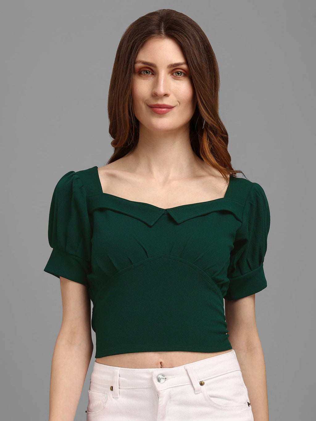 Sweetheart Neck Crop Top