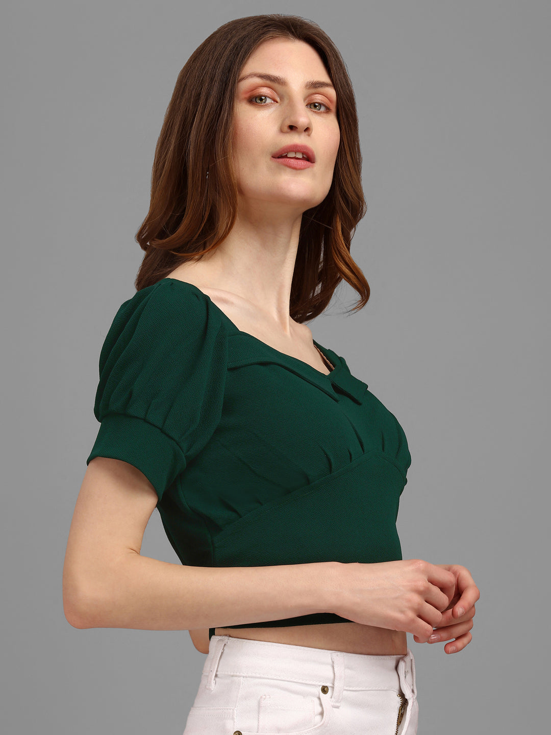 Sweetheart Neck Crop Top