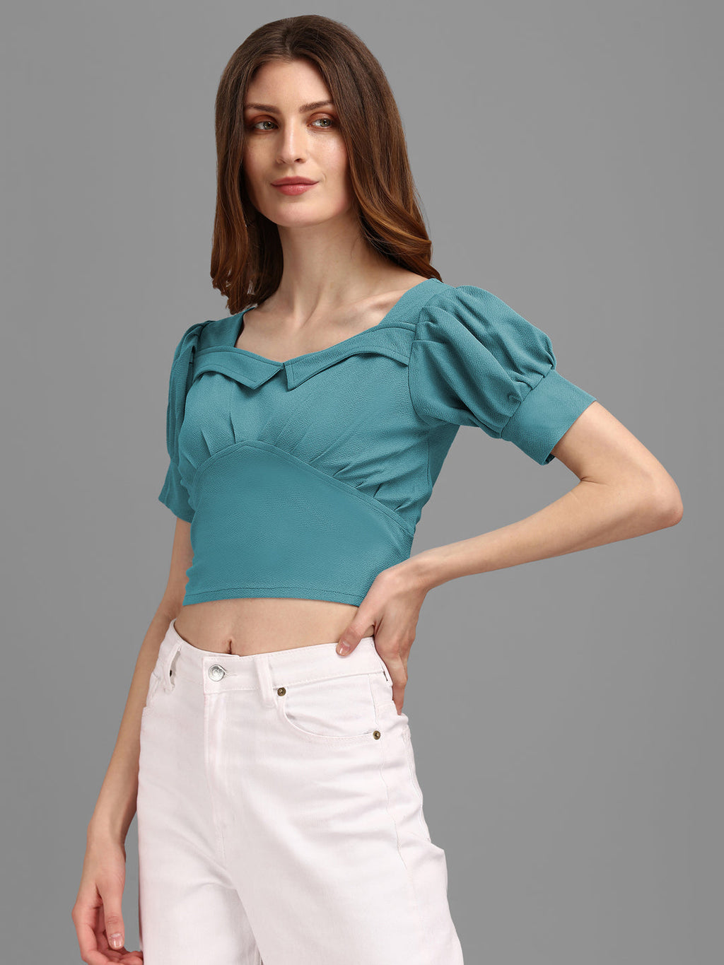 Sweetheart Neck Crop Top