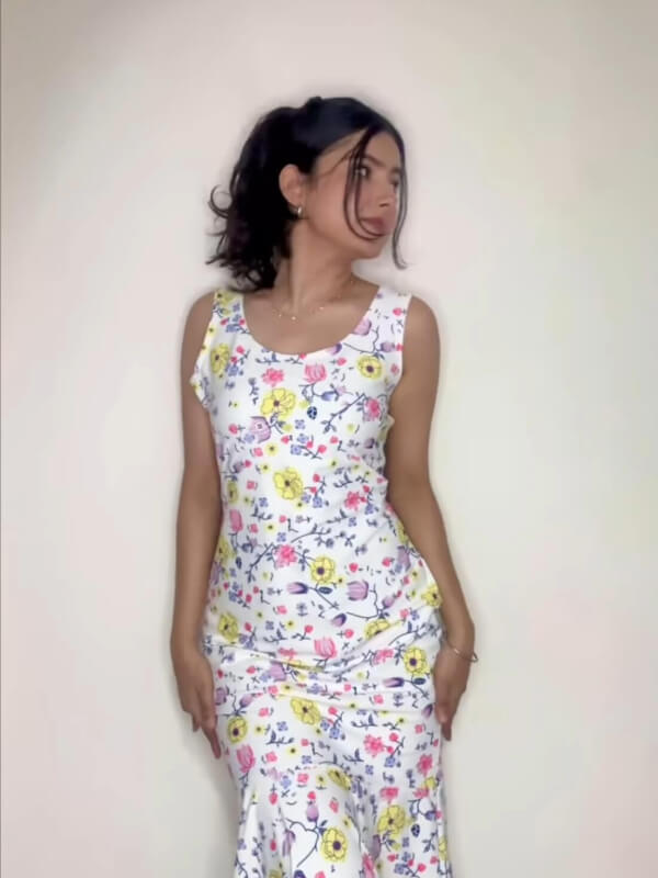 Women White Mermaid dress