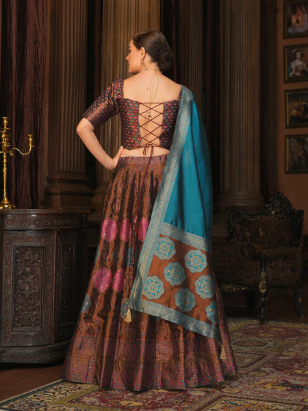 Bahaar-Brown Brown Lehenga Choli