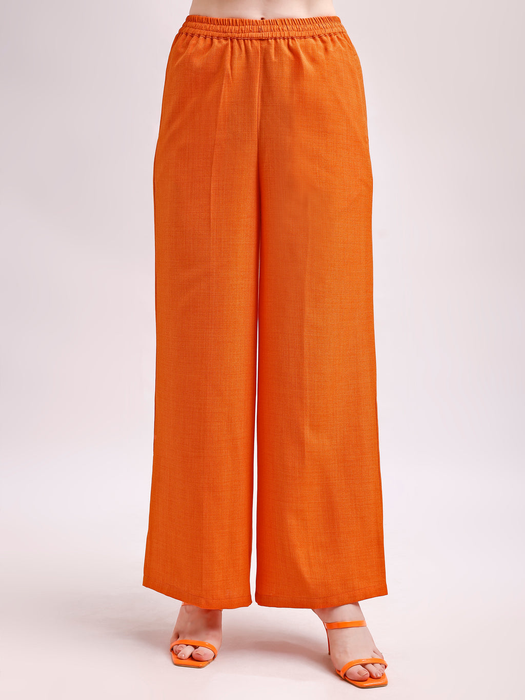 Below Knee Straight Solid Trouser