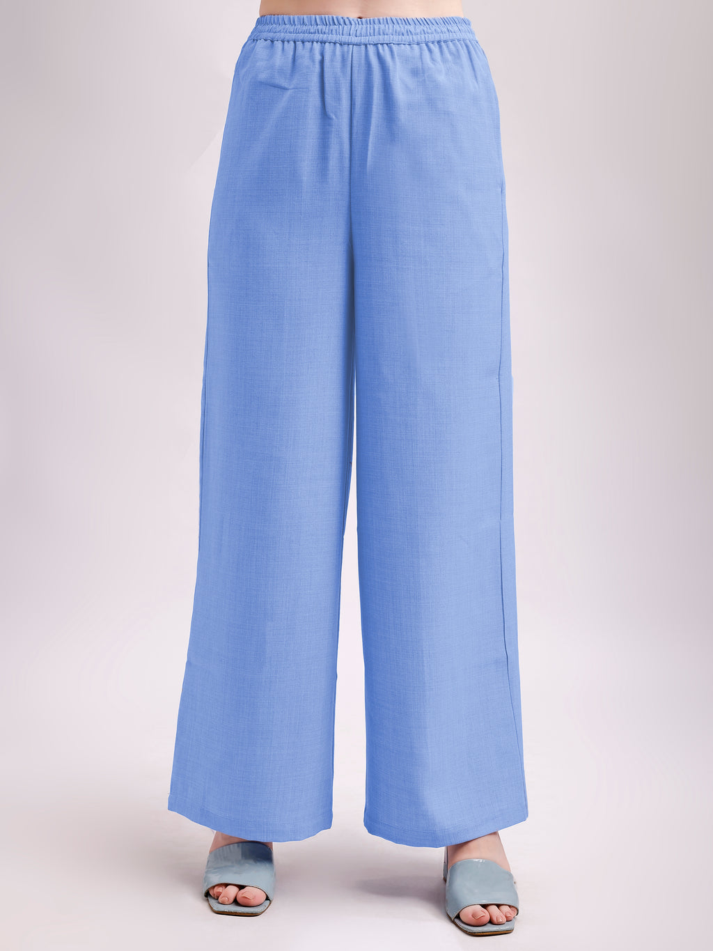 Below Knee Straight Solid Trouser