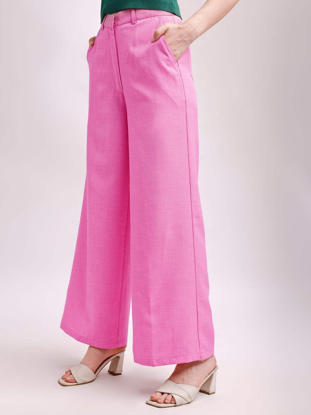 Formal Below Knee Solid Trouser