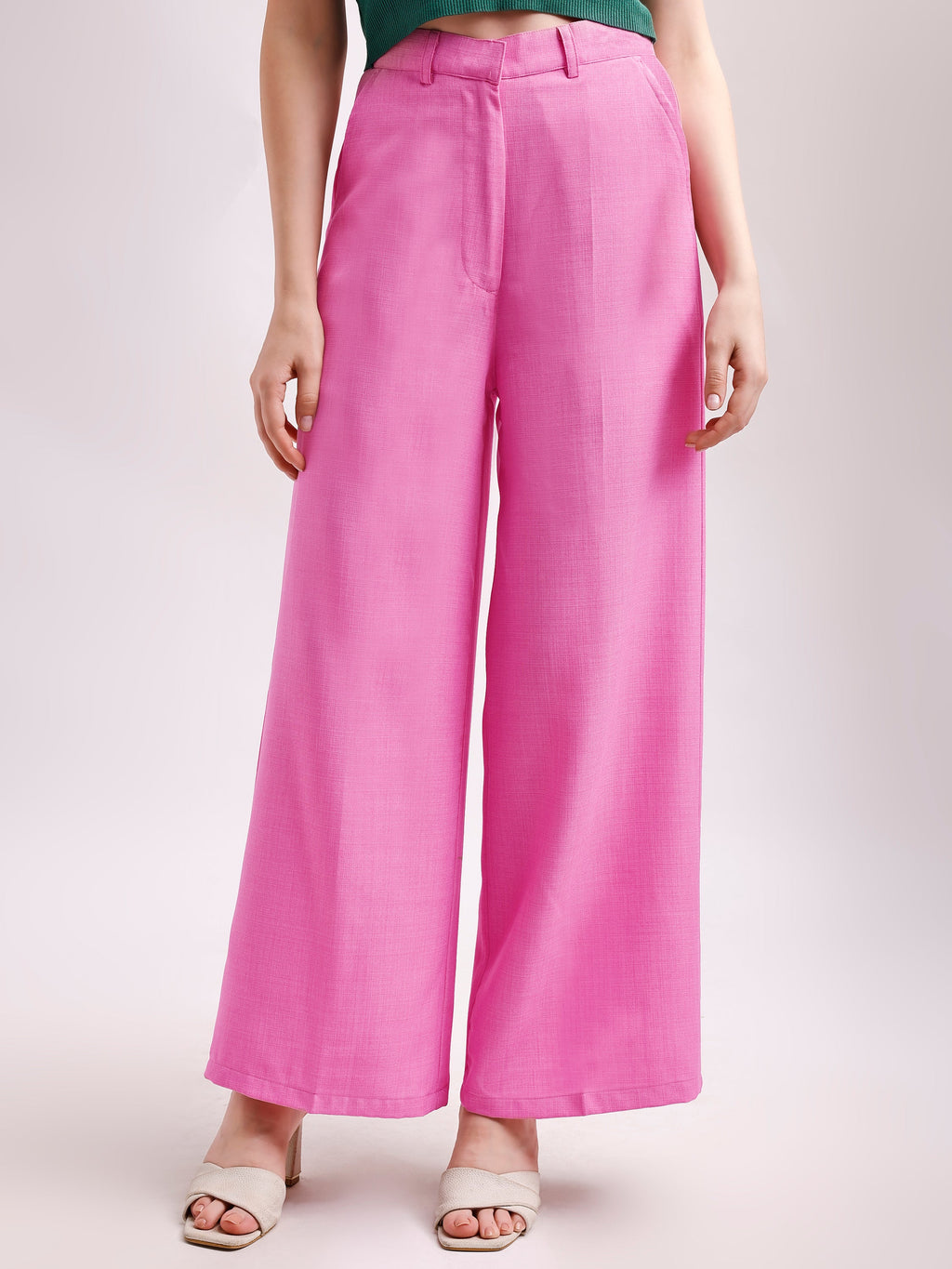 Formal Below Knee Solid Trouser
