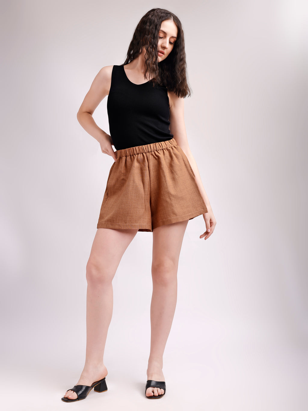 Above Knee Comfort Solid Short