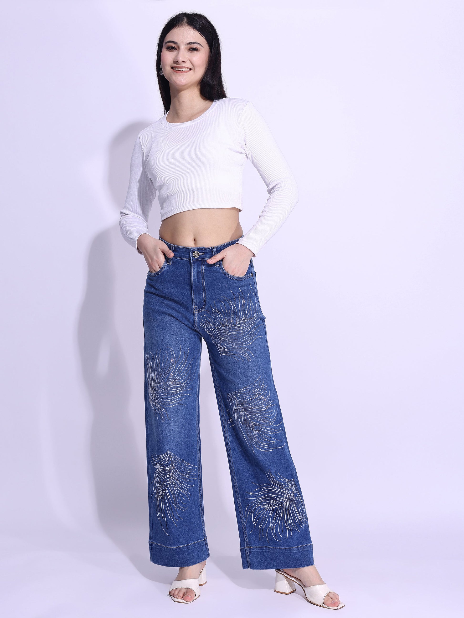 Full Length Straight Fit Regular Jeans