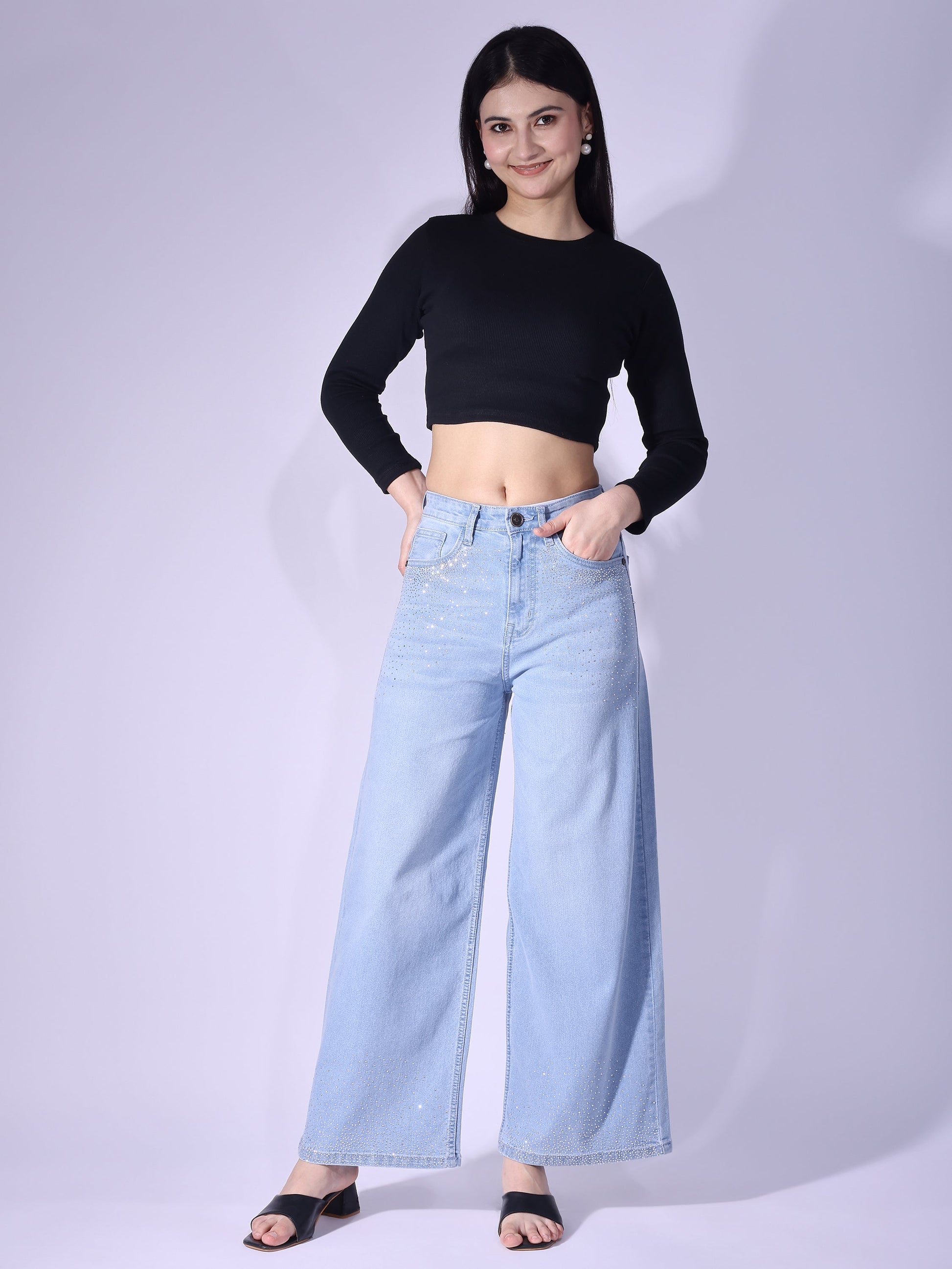 Full Length Wide Fit Regular Jeans