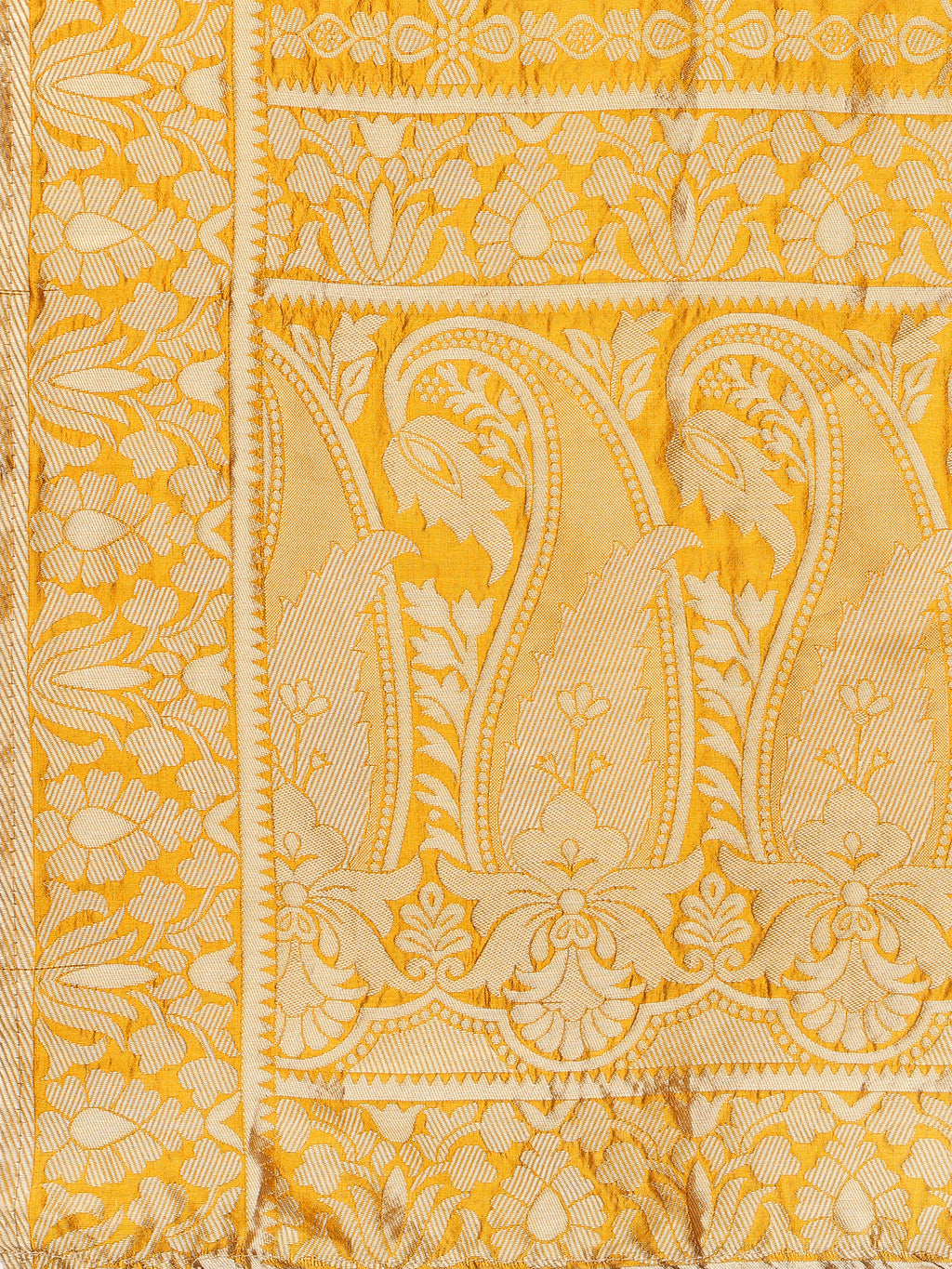 Woven Design Rama Semi-Stitched Lehenga Choli