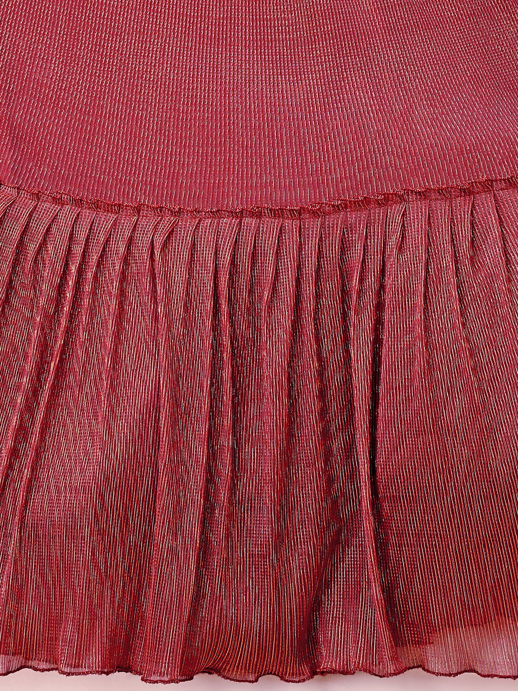 Ruffle Style Frill Design Pink Lehenga Choli