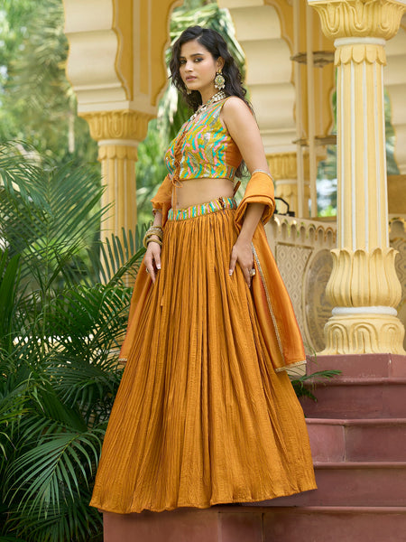 Elina-Yellow Yellow Lehenga Choli