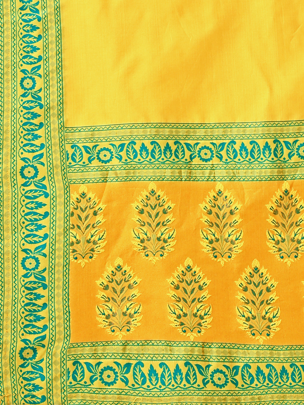 Kanjiwaram With Zari Lime Lehenga Choli