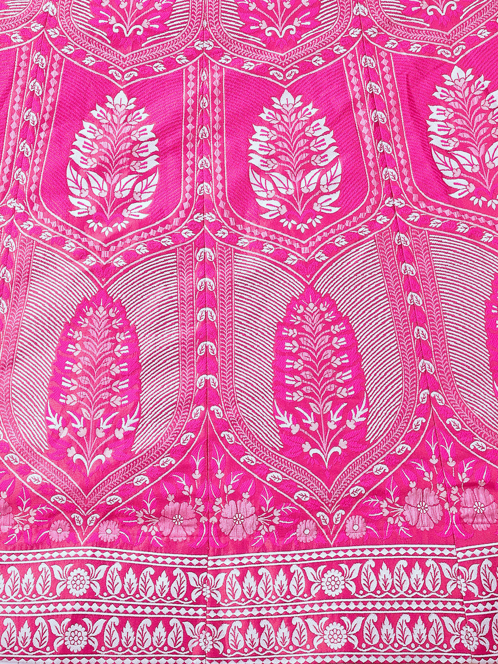 Kanjiwaram With Zari Pink Lehenga Choli