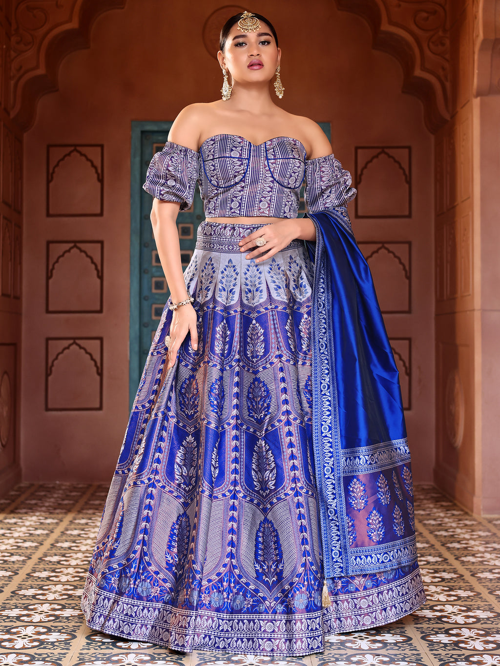 Kanjiwaram With Zari Royal Lehenga Choli