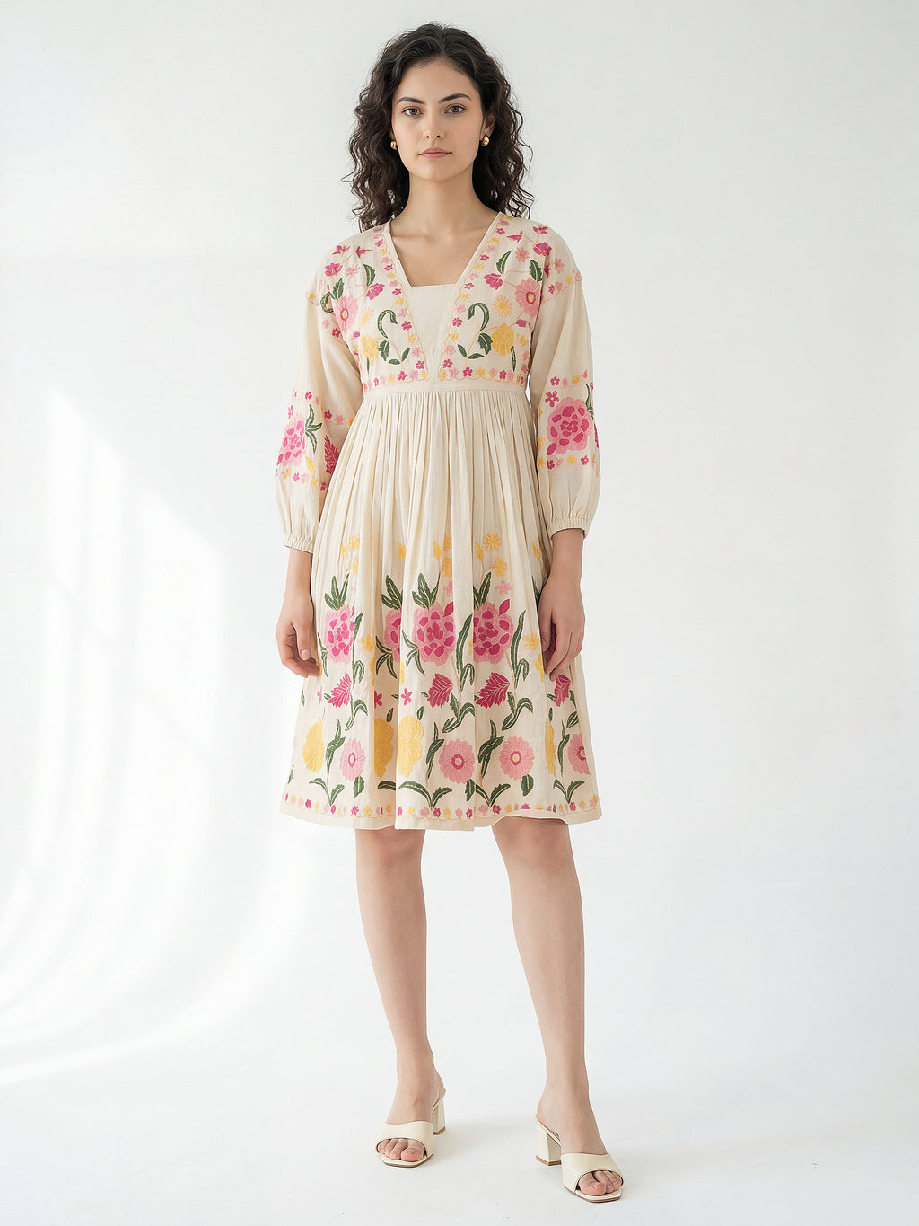 Fit & Flared Knee Length Dress