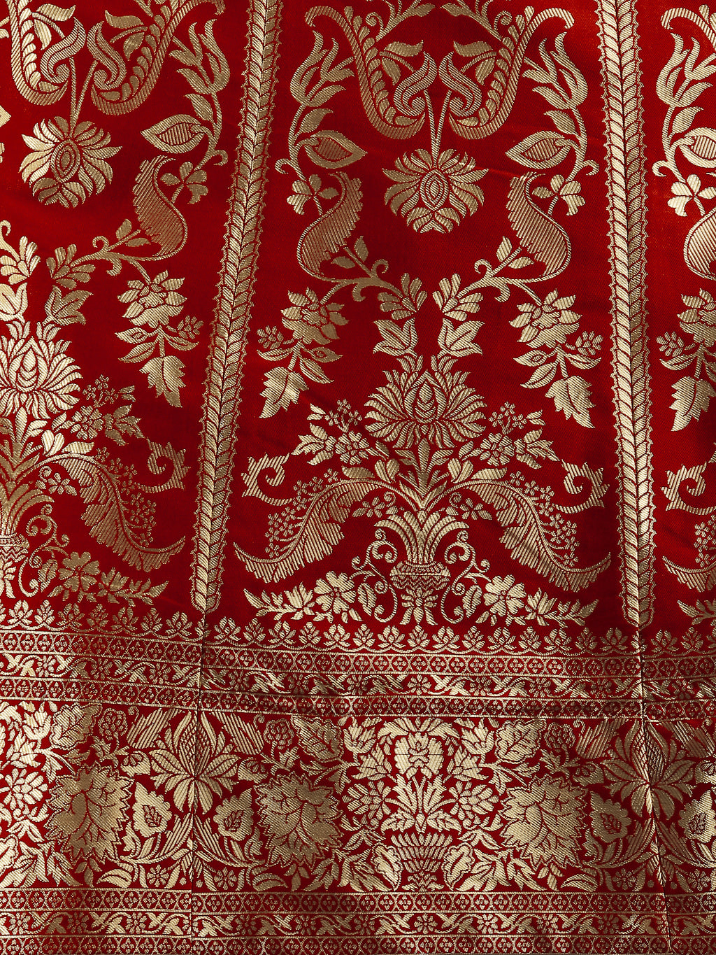 Floral Woven Kalidar Maroon Lehenga Choli