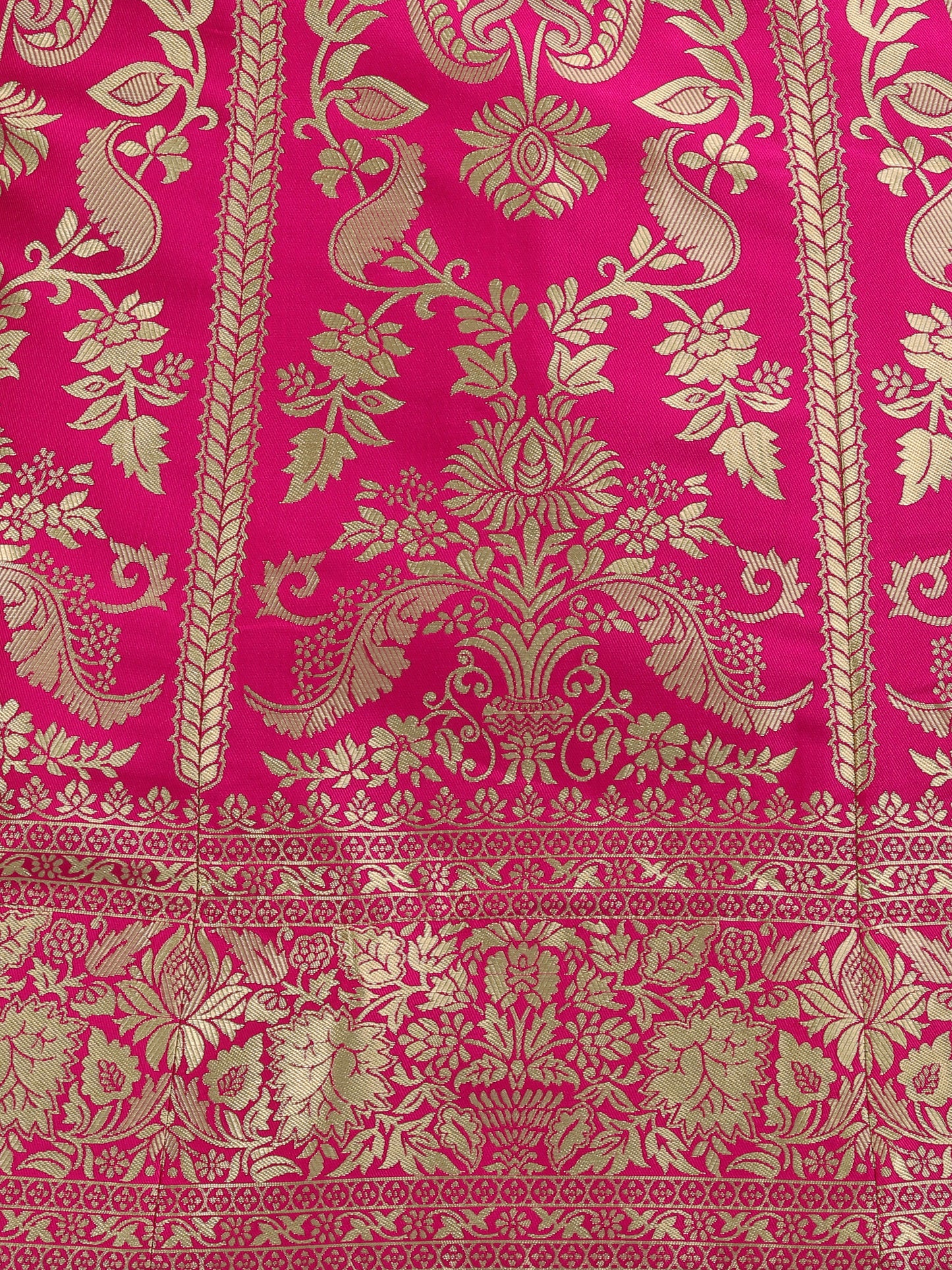 Floral Woven Kalidar Pink Lehenga Choli