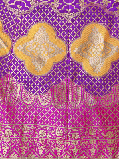 Garnish With Zari Motifs Wine Lehenga Choli