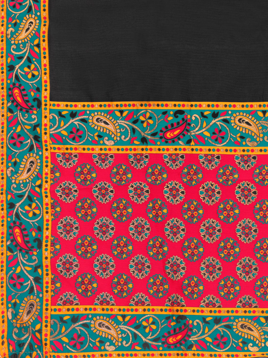 Women's Black Jacquard Crape Lehengas