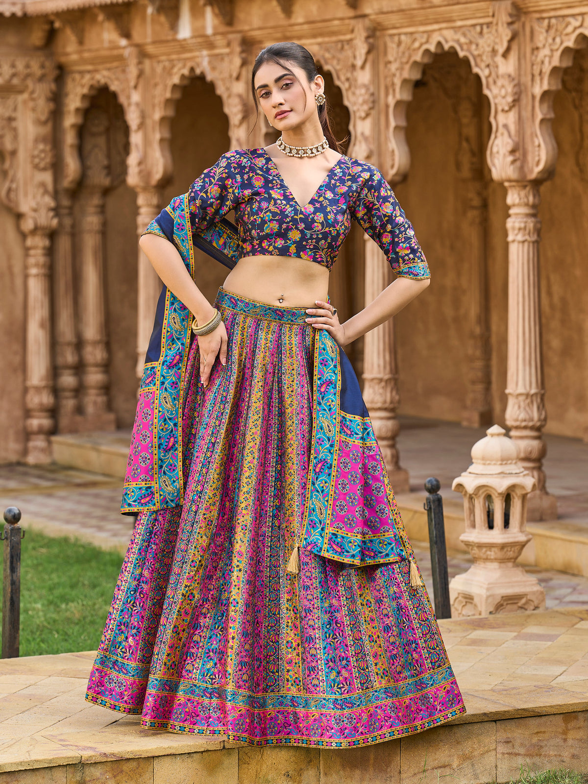 Hira-Navy-Blue Navy-Blue Lehenga Choli