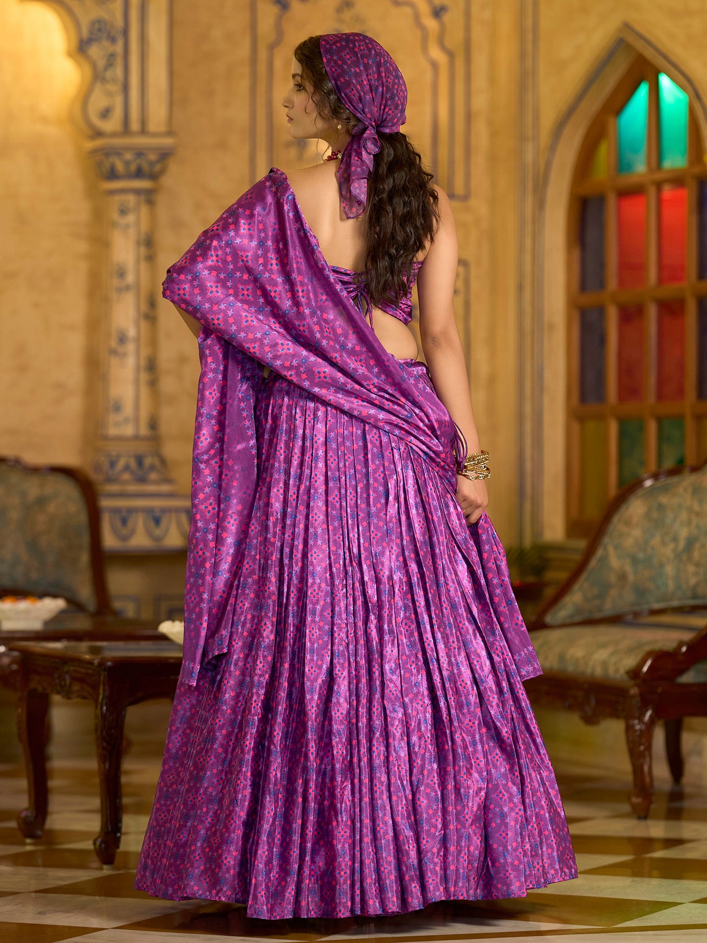 Hiya-Lilac Lilac Lehenga Choli