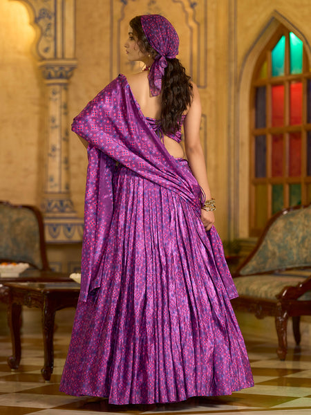 Hiya-Lilac Lilac Lehenga Choli