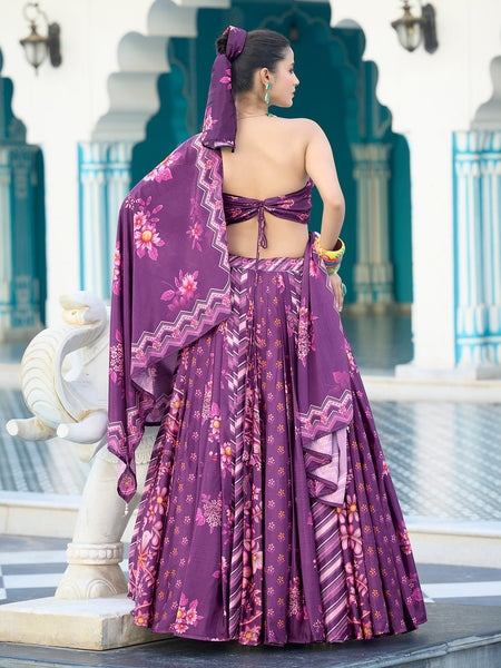 Hiya-Purple Purple Lehenga Choli