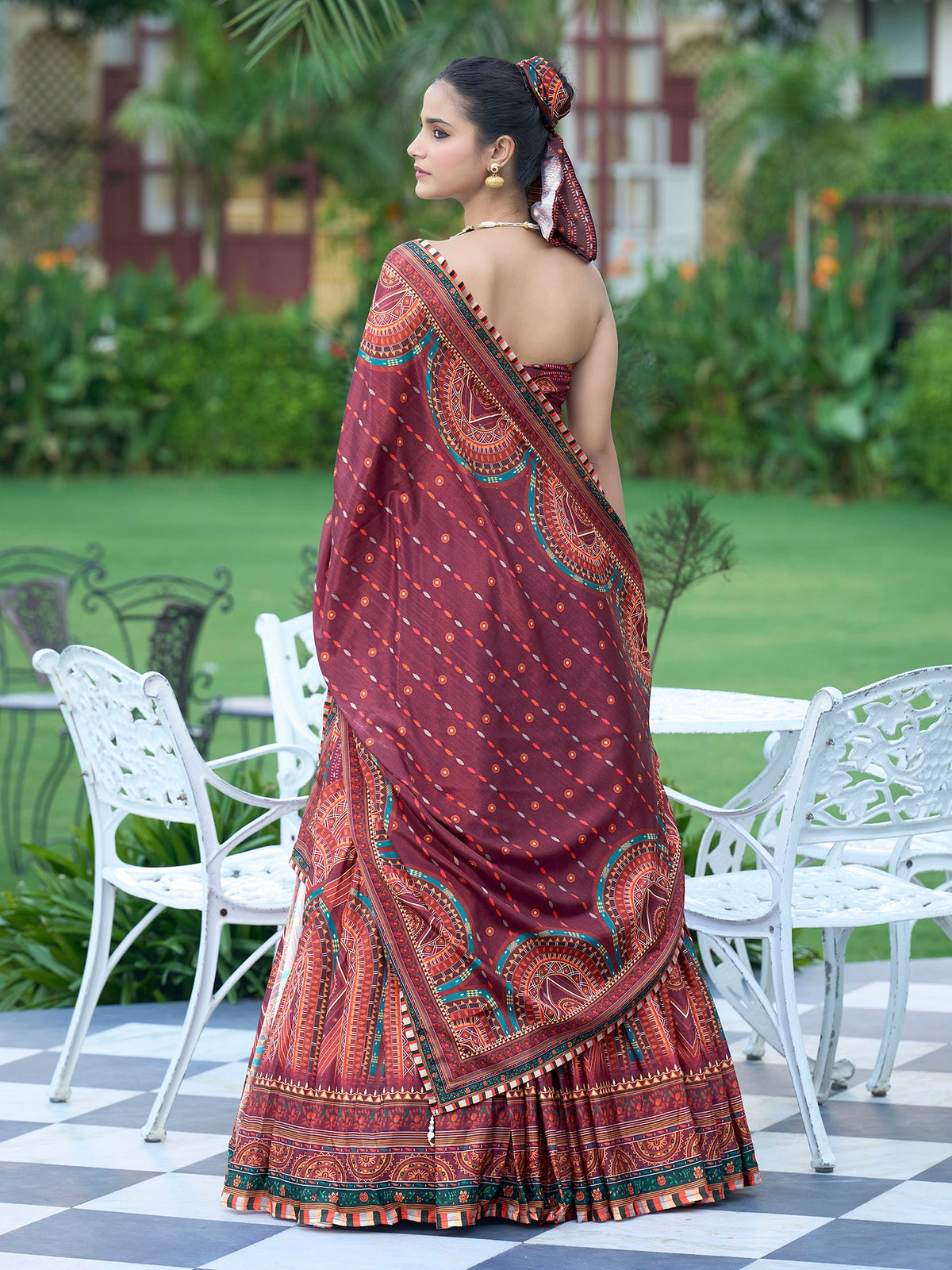 Hiya-Wine Wine Lehenga Choli