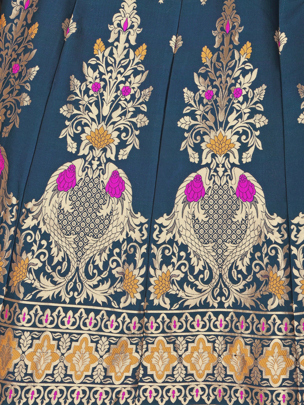 Enhanced Fish Motifs Rama Lehenga Choli