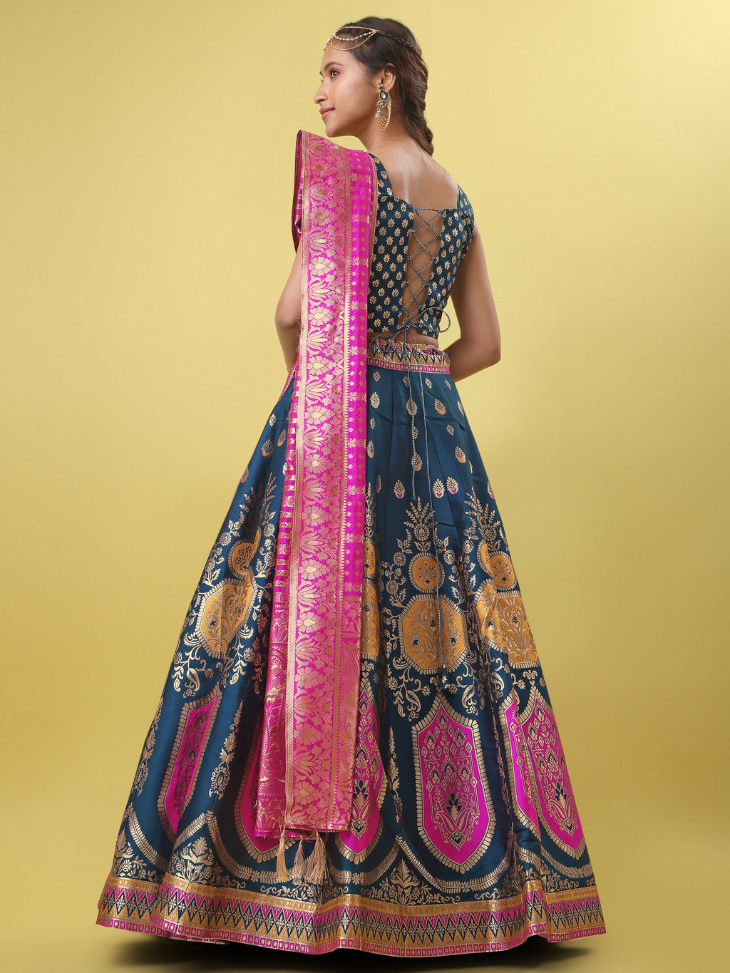 Elegant Jacquard Ram Lehenga Choli