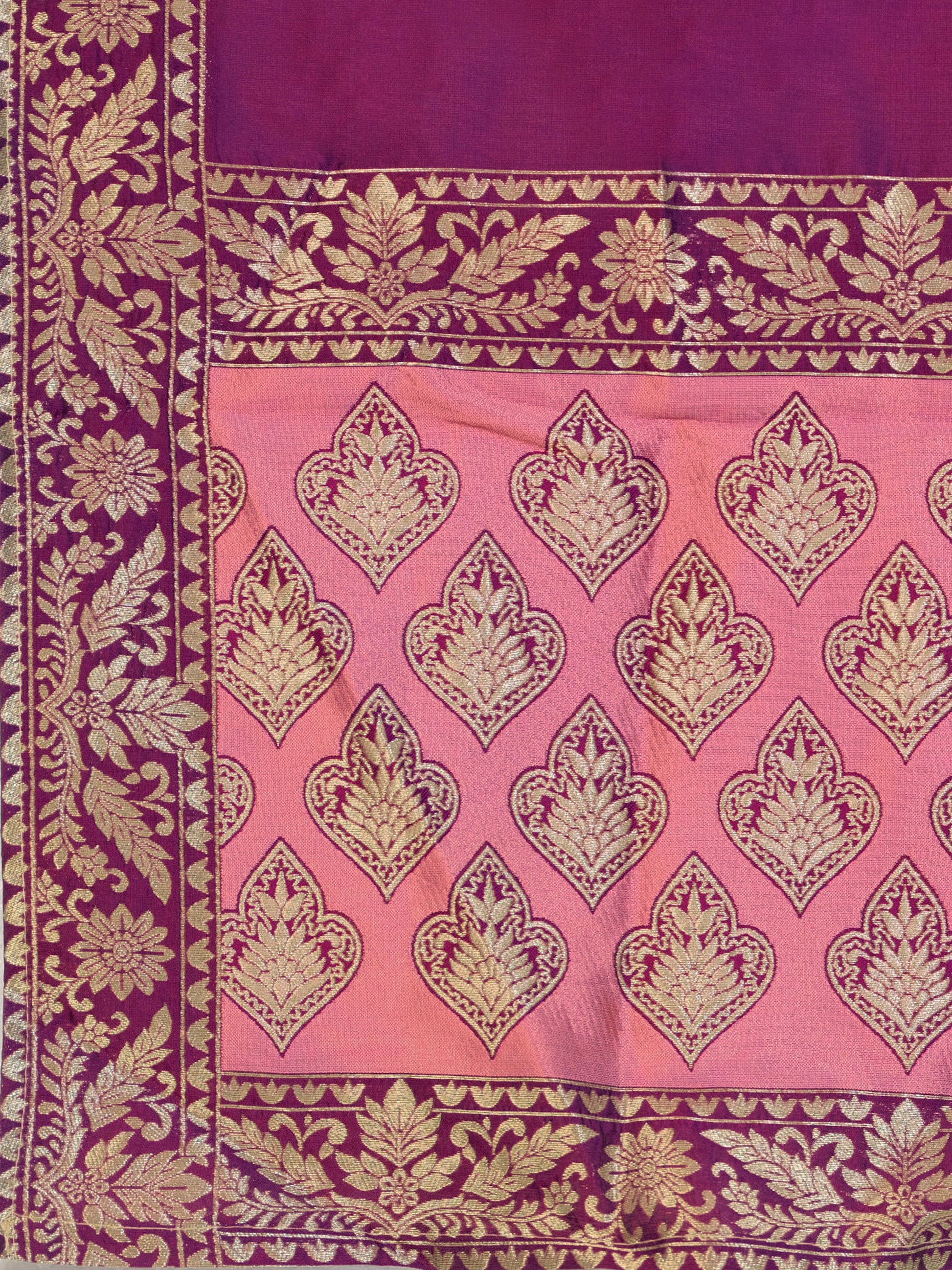 Women's Pink Kanjiwaram Lehengas