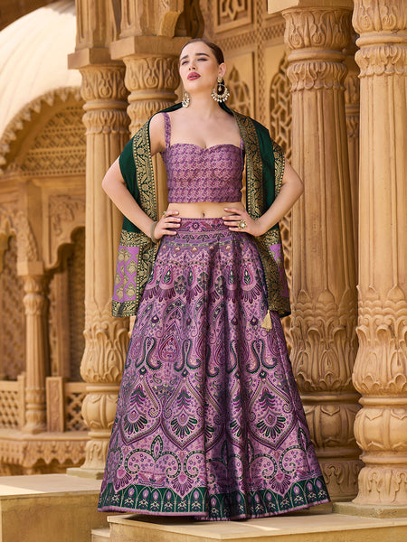 Lazya-Purple Purple Lehenga Choli