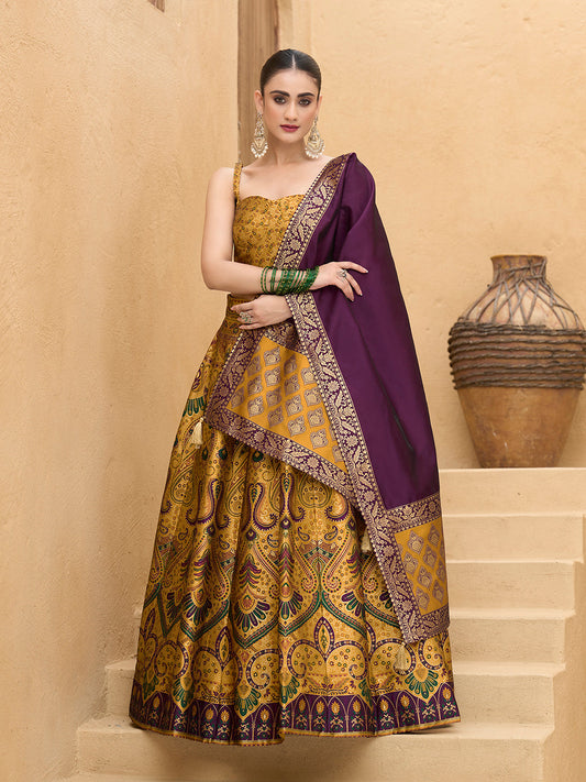 Lazya-Yellow Yellow Lehenga Choli