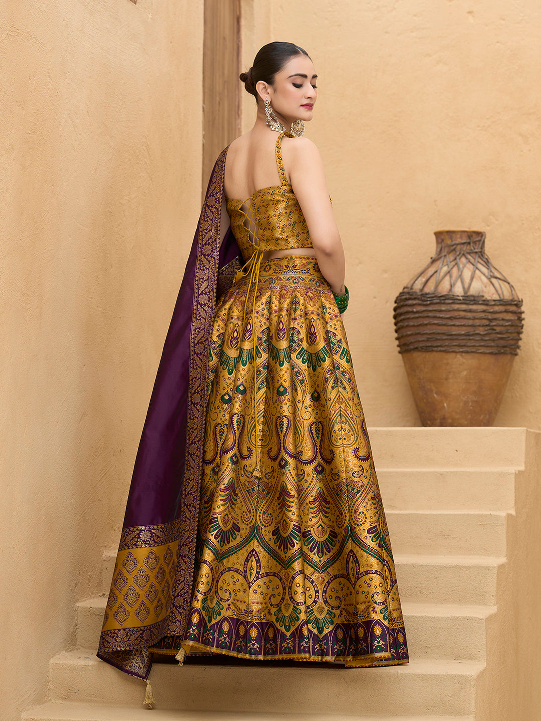 Lazya-Yellow Yellow Lehenga Choli