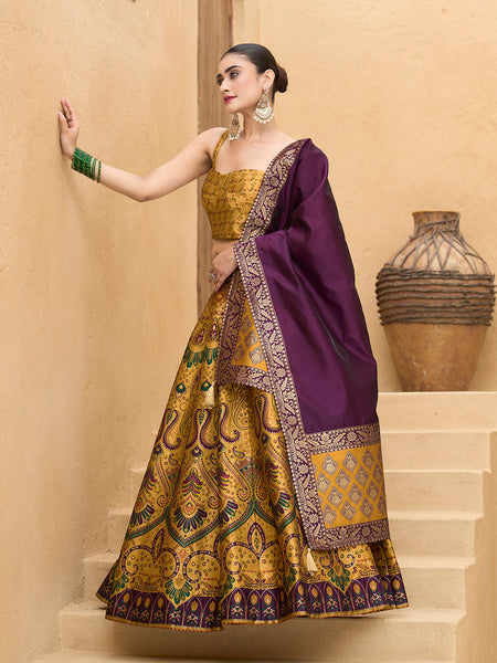 Lazya-Yellow Yellow Lehenga Choli