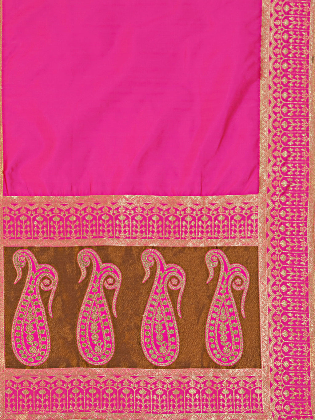 Women's Brown Kanjiwaram Lehengas
