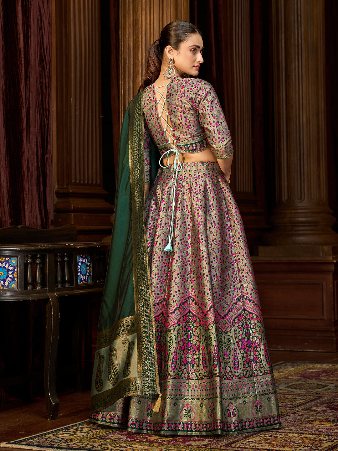 Nadira-Sea-Green Sea-Green Lehenga Choli