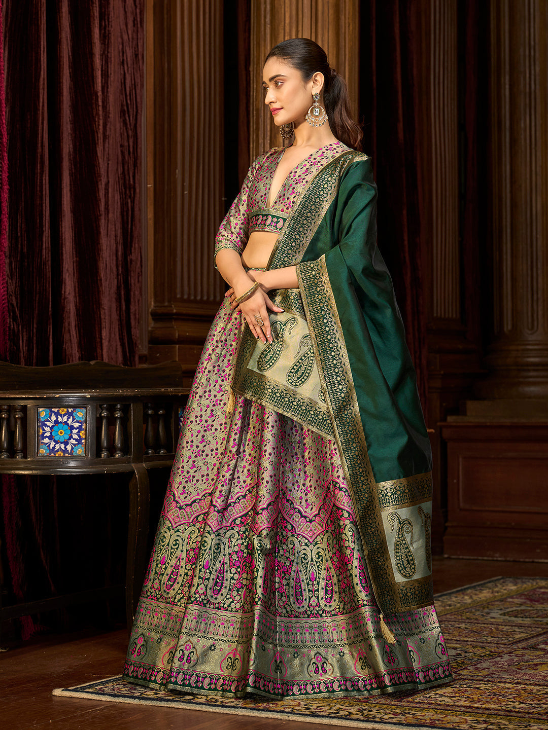 Nadira-Sea-Green Sea-Green Lehenga Choli