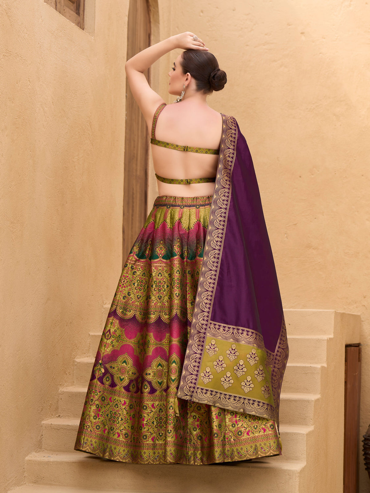 Nazm-Mehndi Mehndi Lehenga Choli