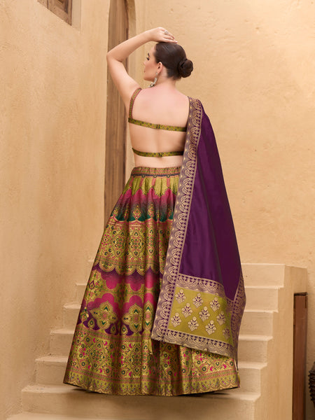Nazm-Mehndi Mehndi Lehenga Choli