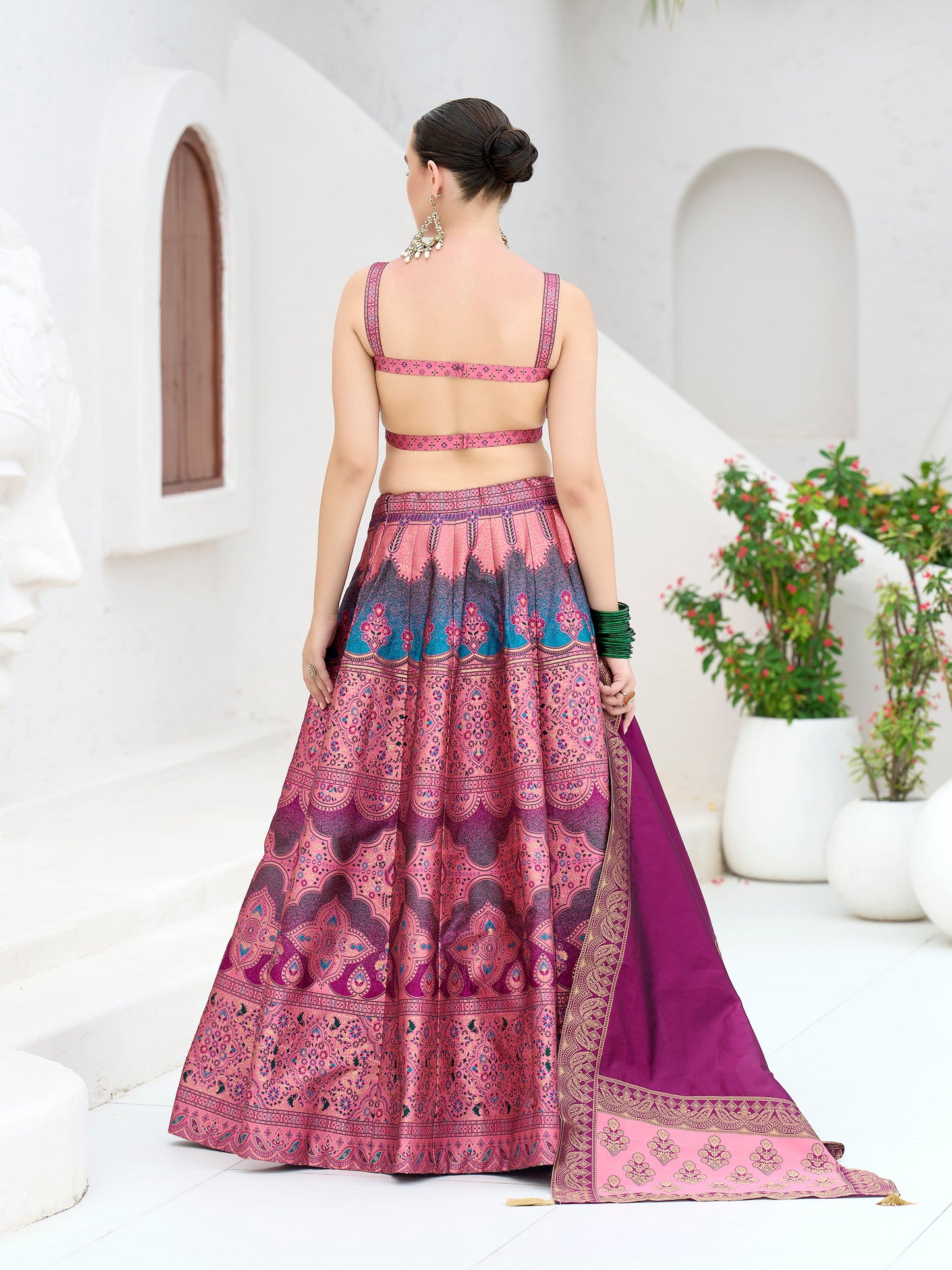 Nazm-Pink Pink Lehenga Choli