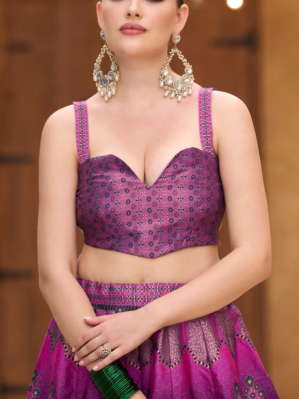 Nazm-Purple Purple Lehenga Choli