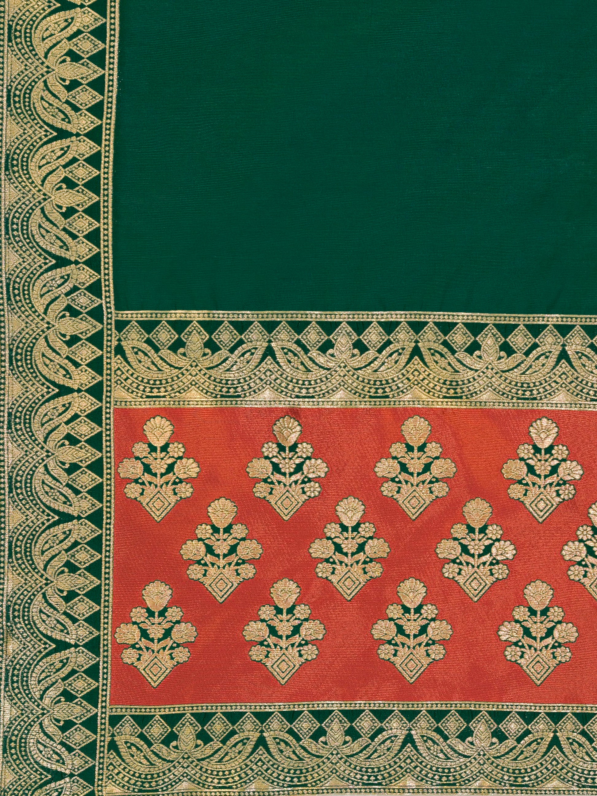 Women's Rust Kanjiwaram Lehengas