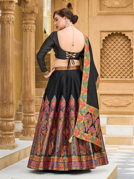 Nisva-Black Black Lehenga Choli