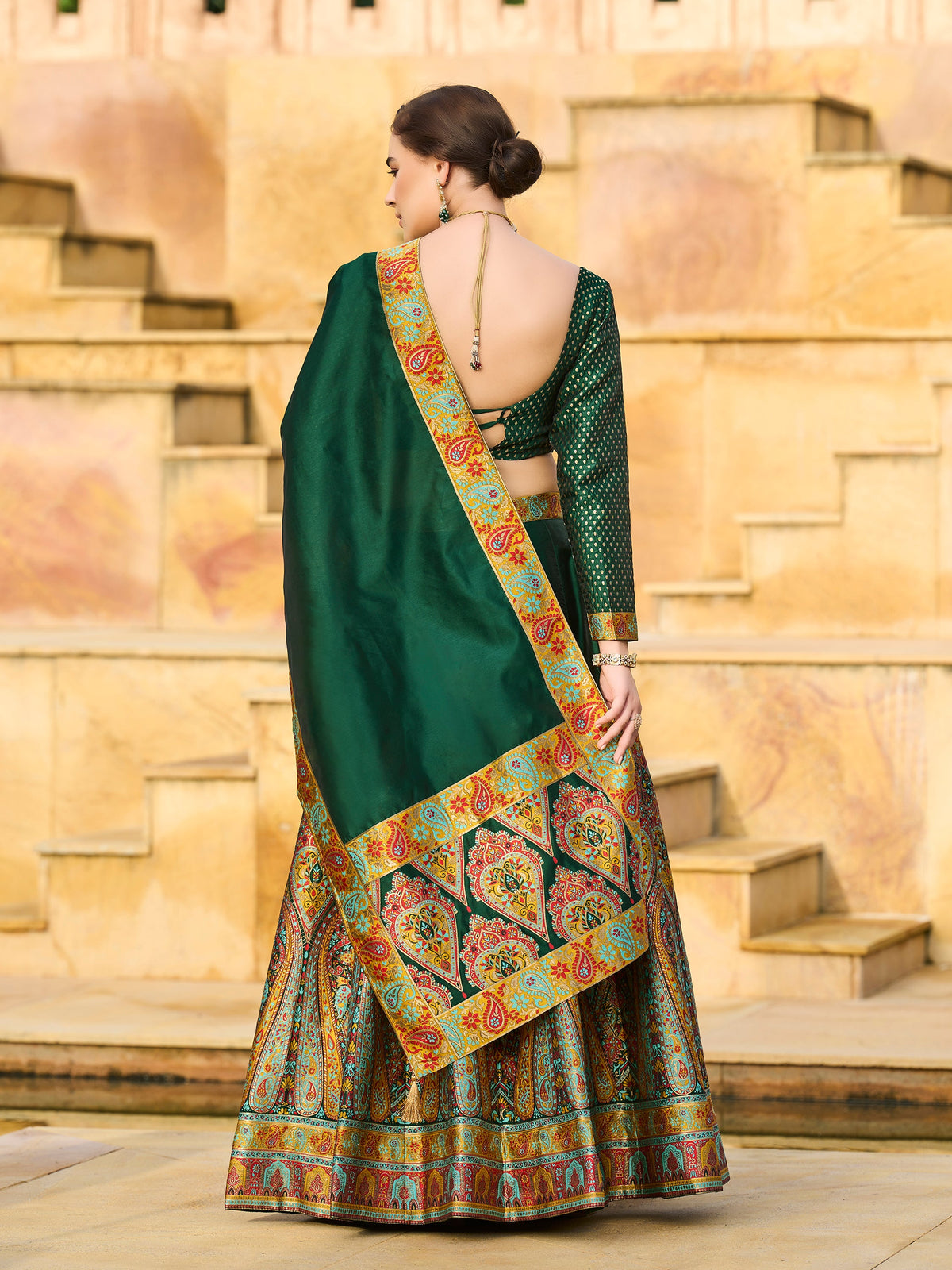 Nisva-D-Green D-Green Lehenga Choli