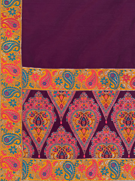Nisva-Wine Wine Lehenga Choli